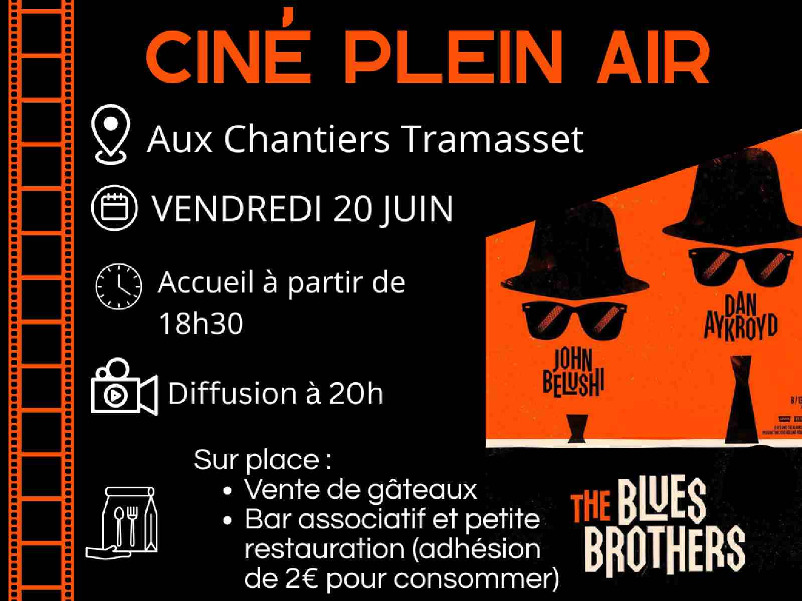 Ciné plein air : The blues Brothers