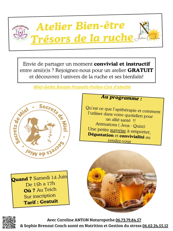 Atelier Bien-Être"Trésors de la Ruche".