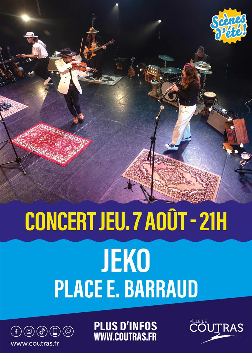 Jeko en concert à Coutras