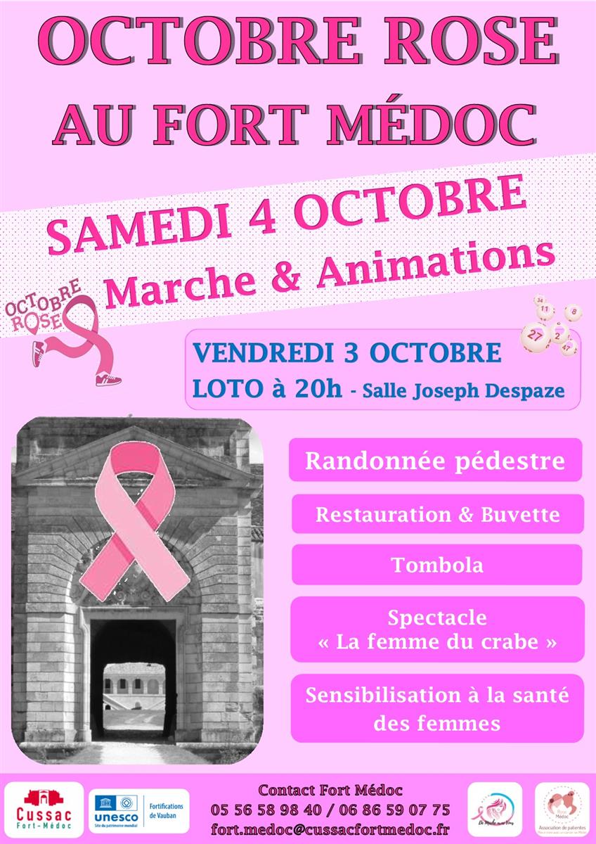 Octobre Rose à Cussac-Fort-Médoc