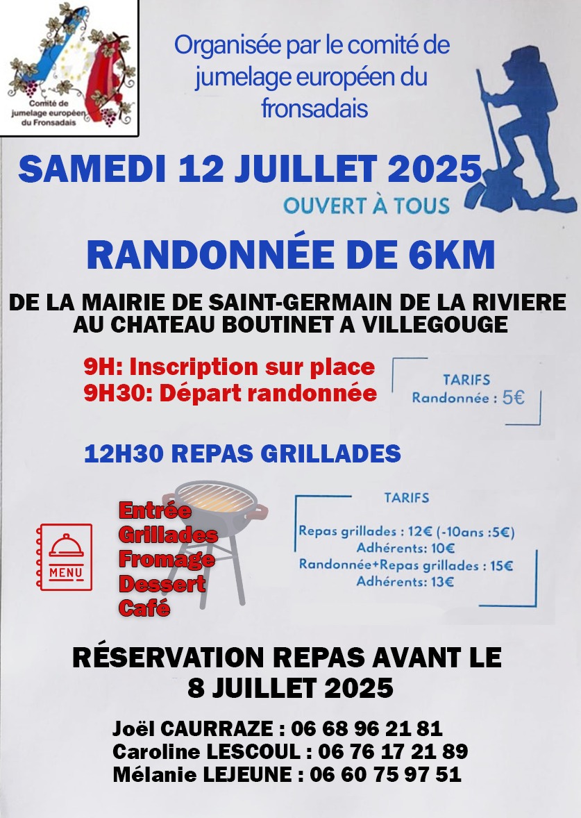 Randonnée organisée par le Comité de Jumelage  ...