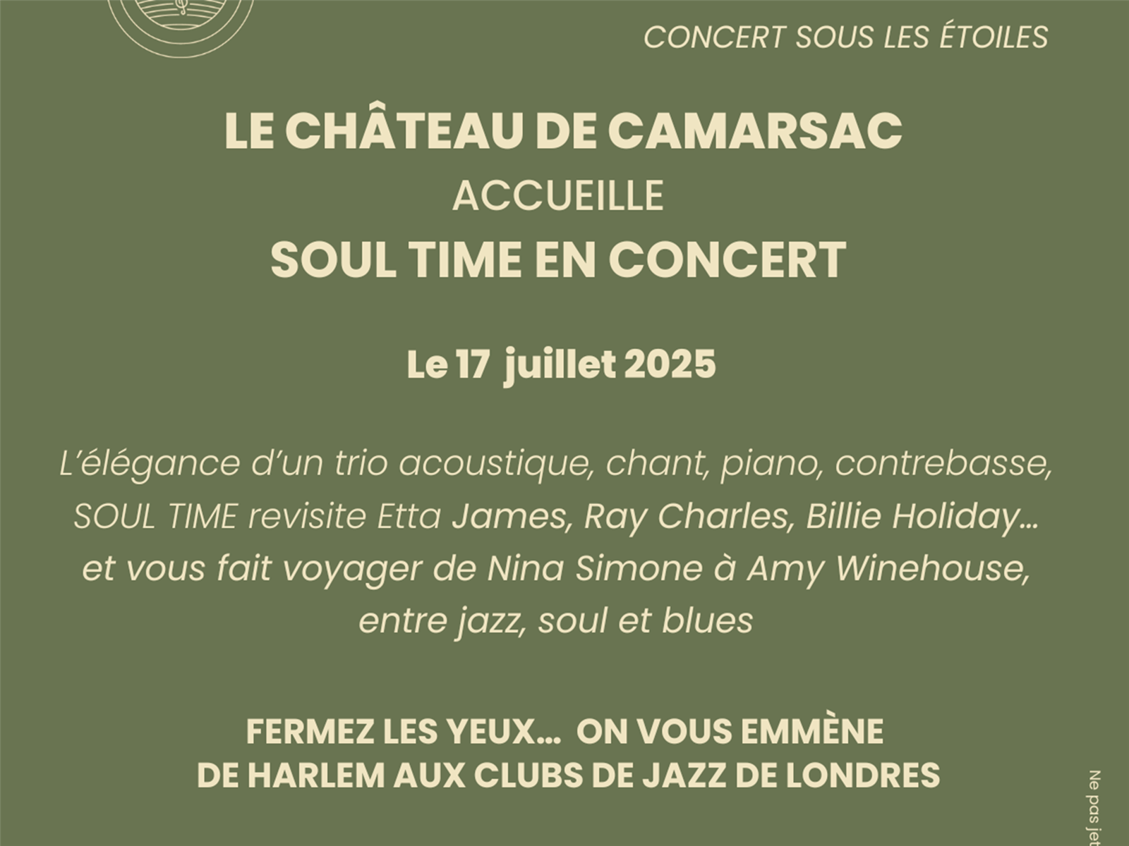 Jazz & millésimes au Château de Camarsac - Sou ...