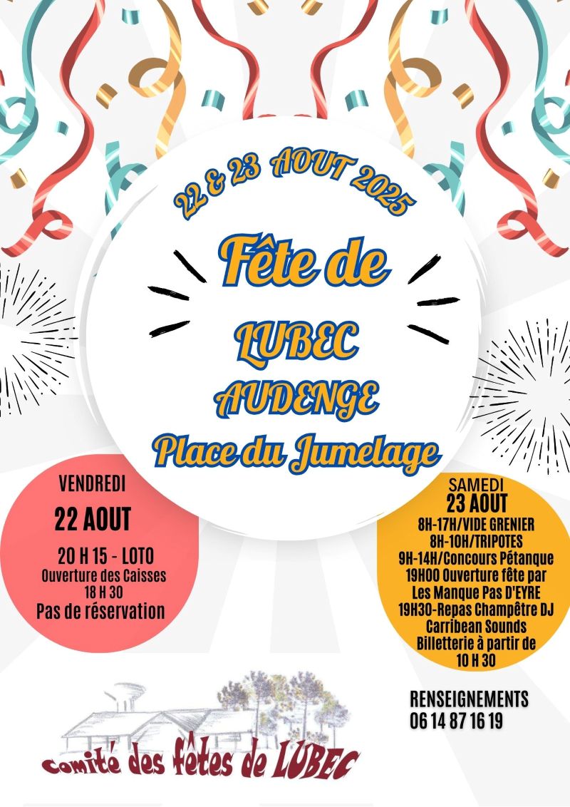 Fête de Lubec: loto, tripotes, vide grenier, c ...