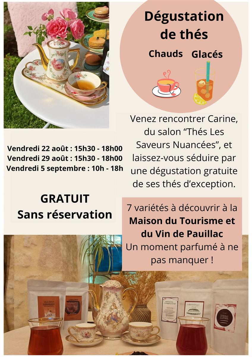Dégustation de thés à Pauillac