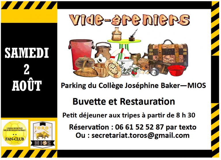 Vide grenier du fan club de handball