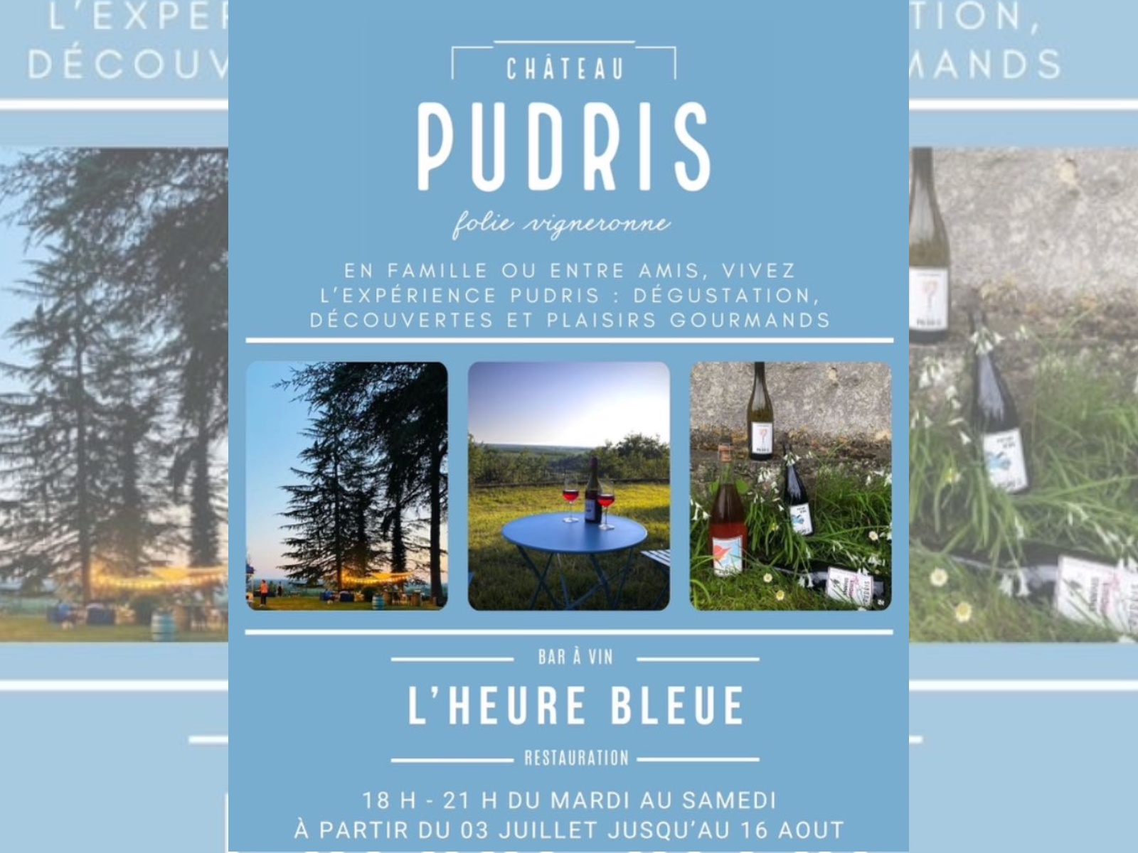 Bar à vin: L'heure bleue
