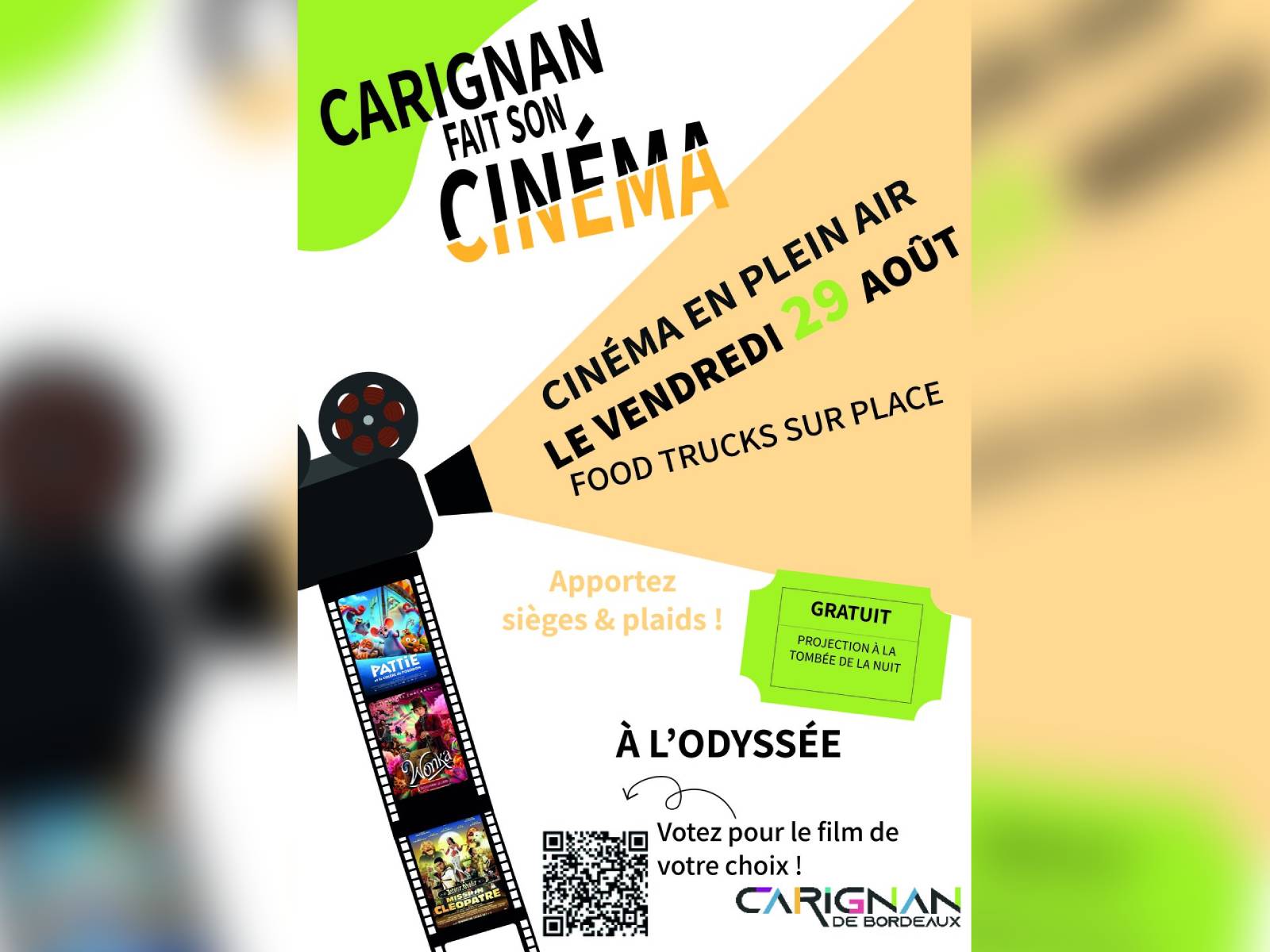 Carignan fait son cinéma en plein air