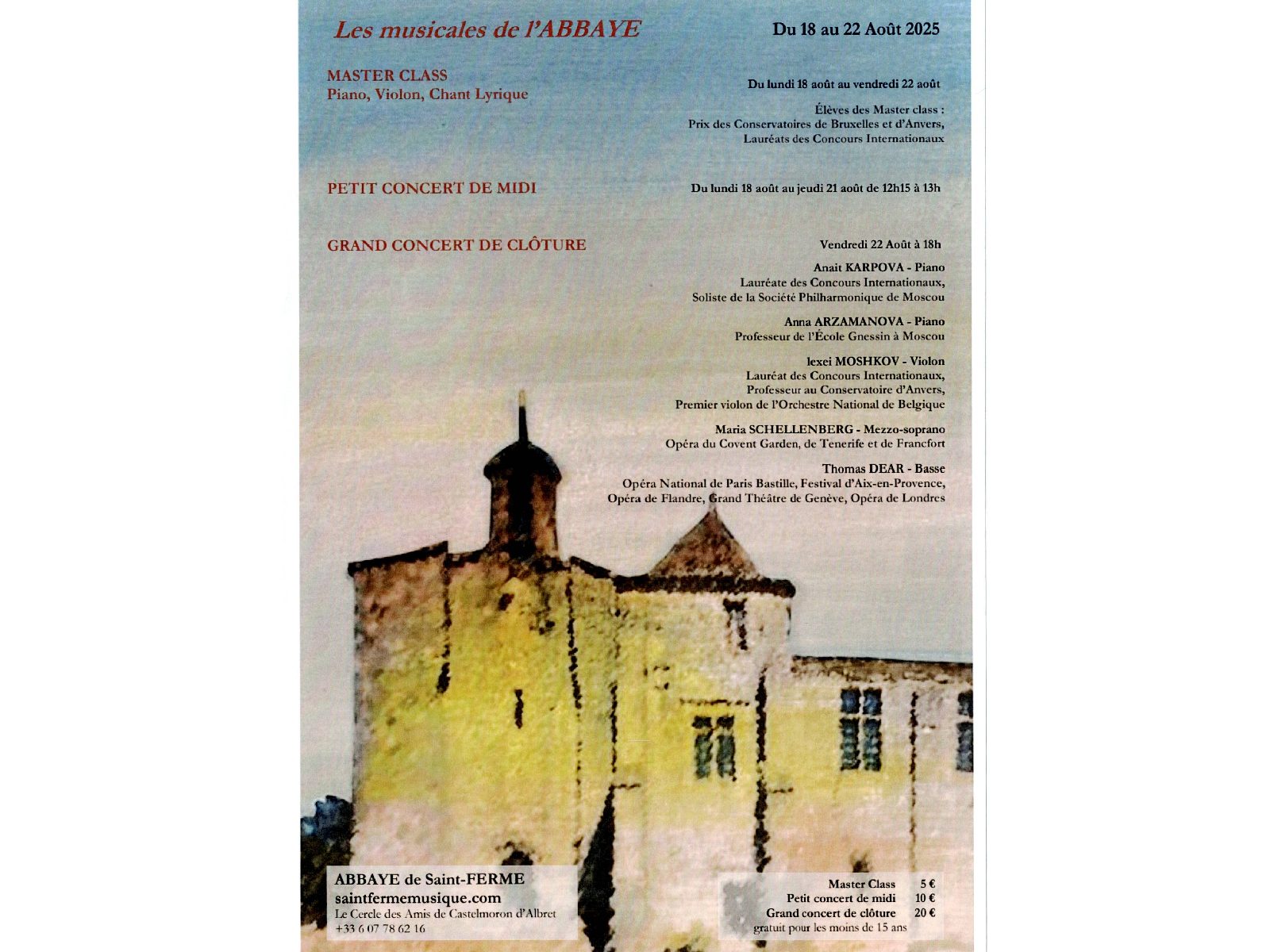 Petits concerts de l'abbaye