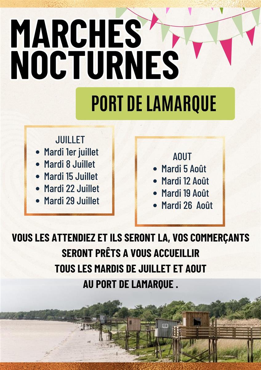 Marché nocturne de Lamarque