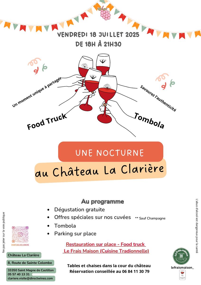 Nocturne au Château La Clarière