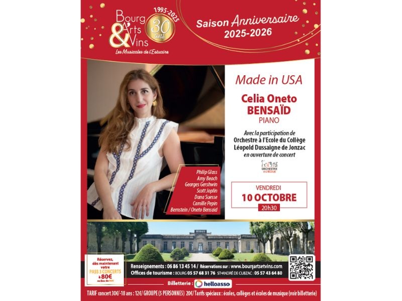 Saison anniversaire 30 ans Bourg Arts et Vins  ...