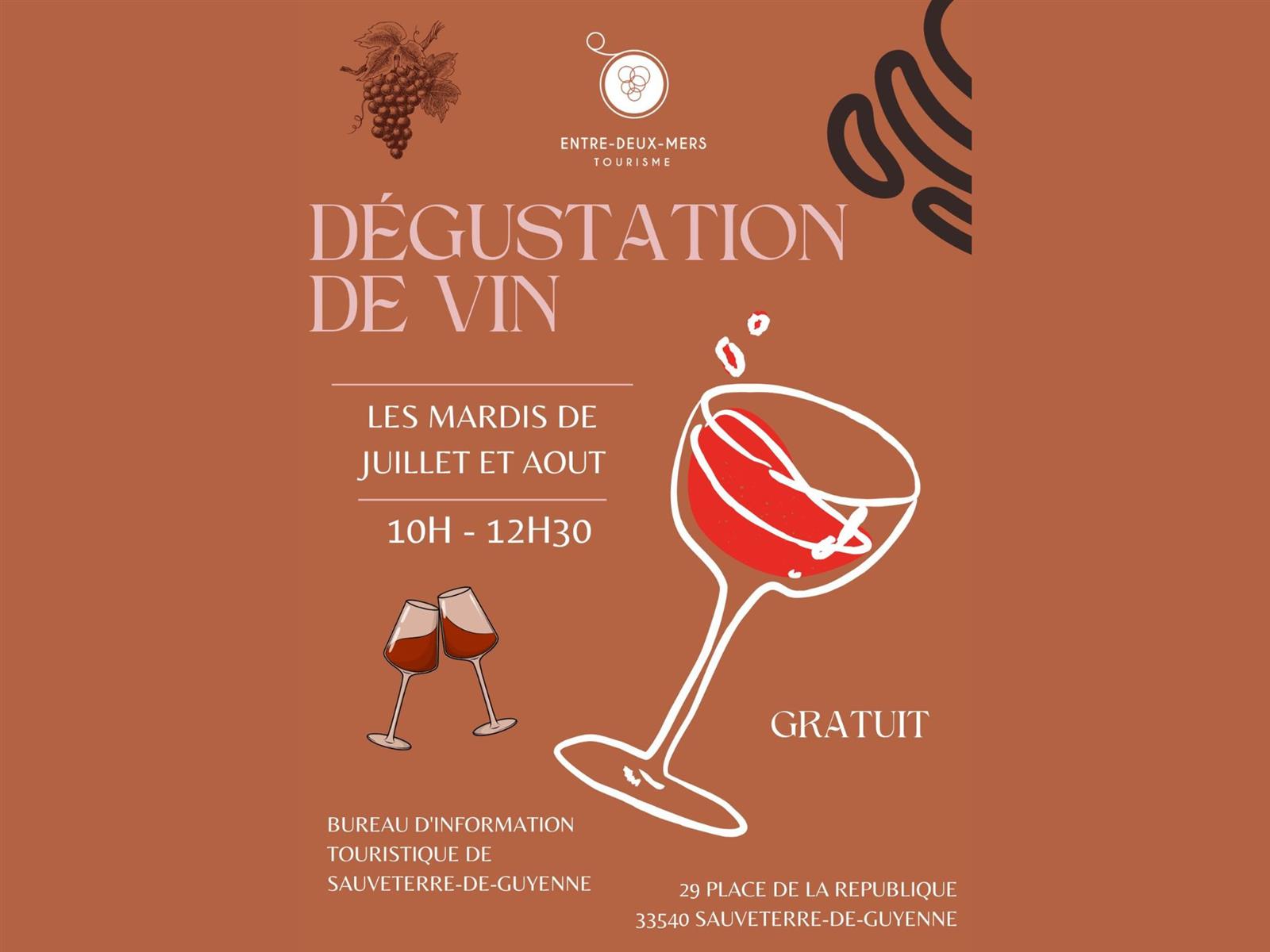 Dégustations de vins au Bureau d'Information T ...