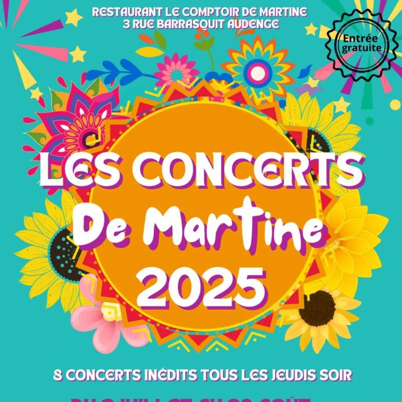 Les concerts de Martine 2025