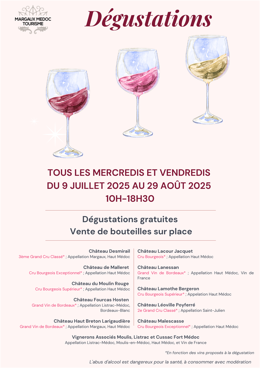 Les dégustations gratuites du RIT à Lamarque