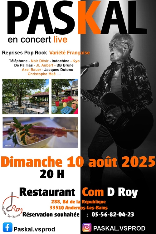 Diner Concert avec Paskal