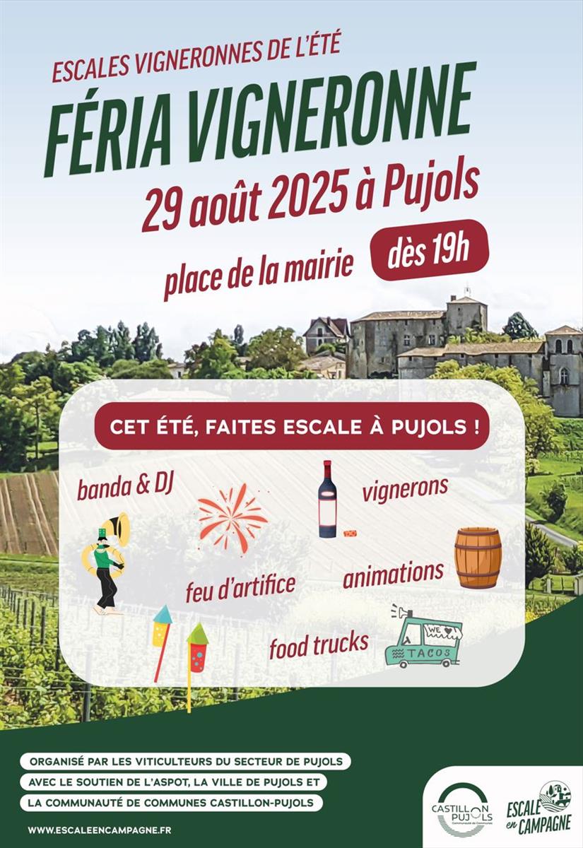 Féria vigneronne à Pujols