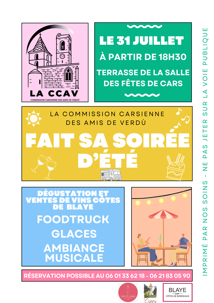 Soirée conviviale Cars