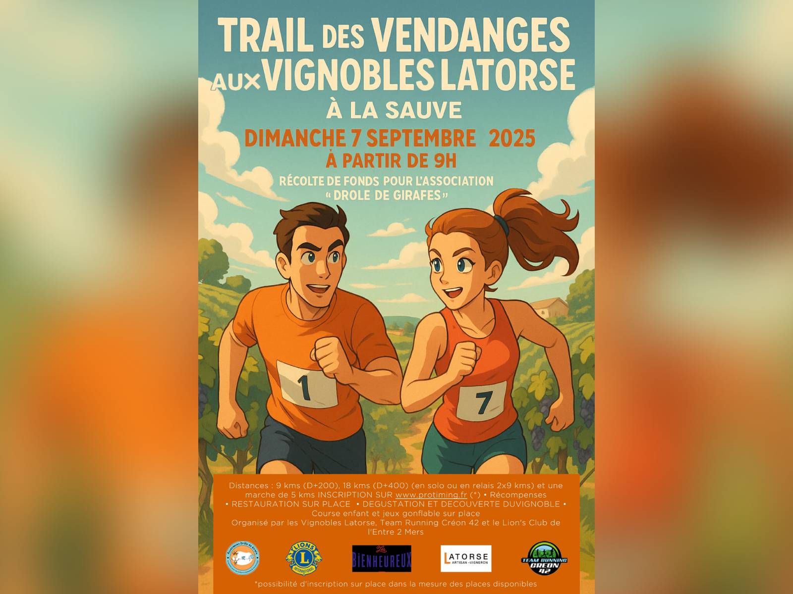 Trail des vendanges aux vignobles Latorse