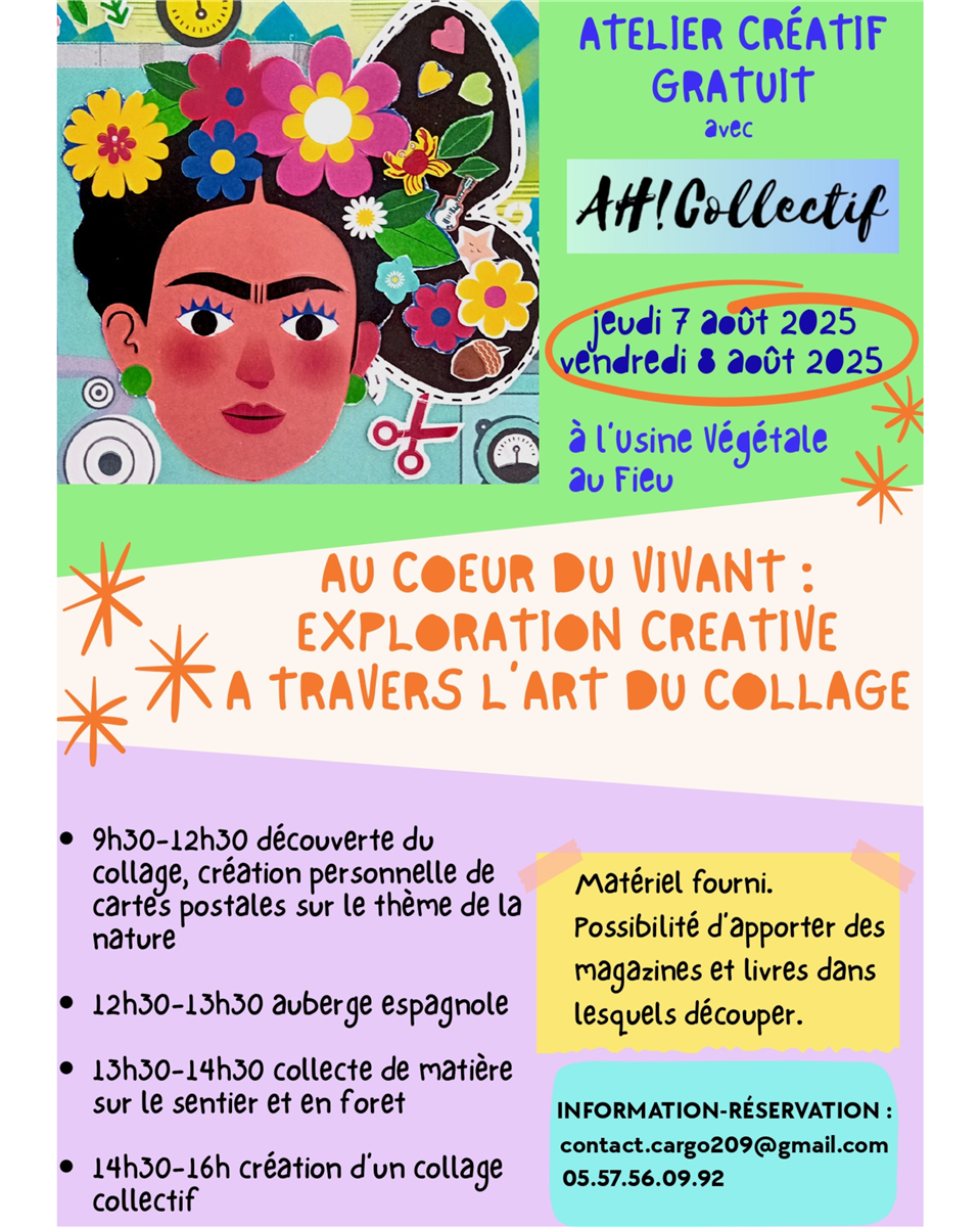 Atelier créatif gratuit avec AH! Collectif