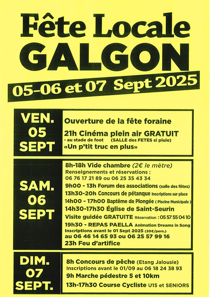 Fête locale Galgon
