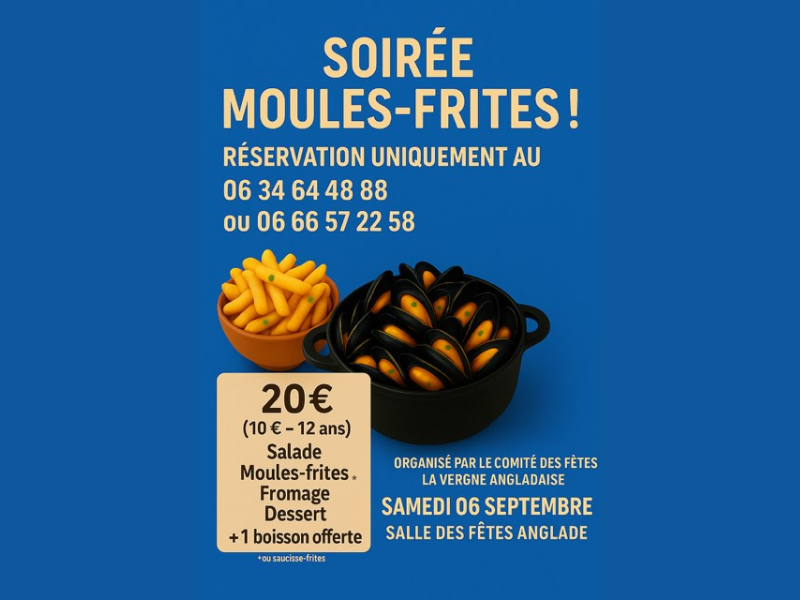 Soirée moules frites