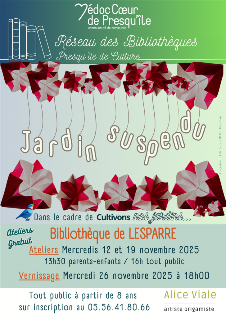Ateliers origami jardins suspendu