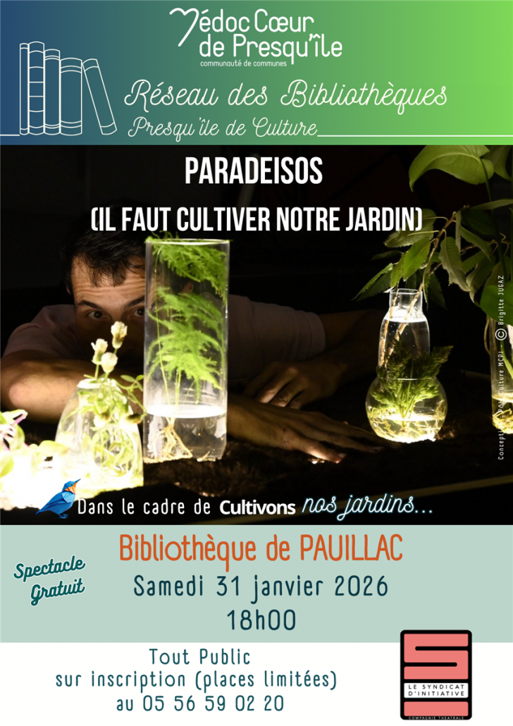 Paradéïsos Il faut cultiver notre jardin
