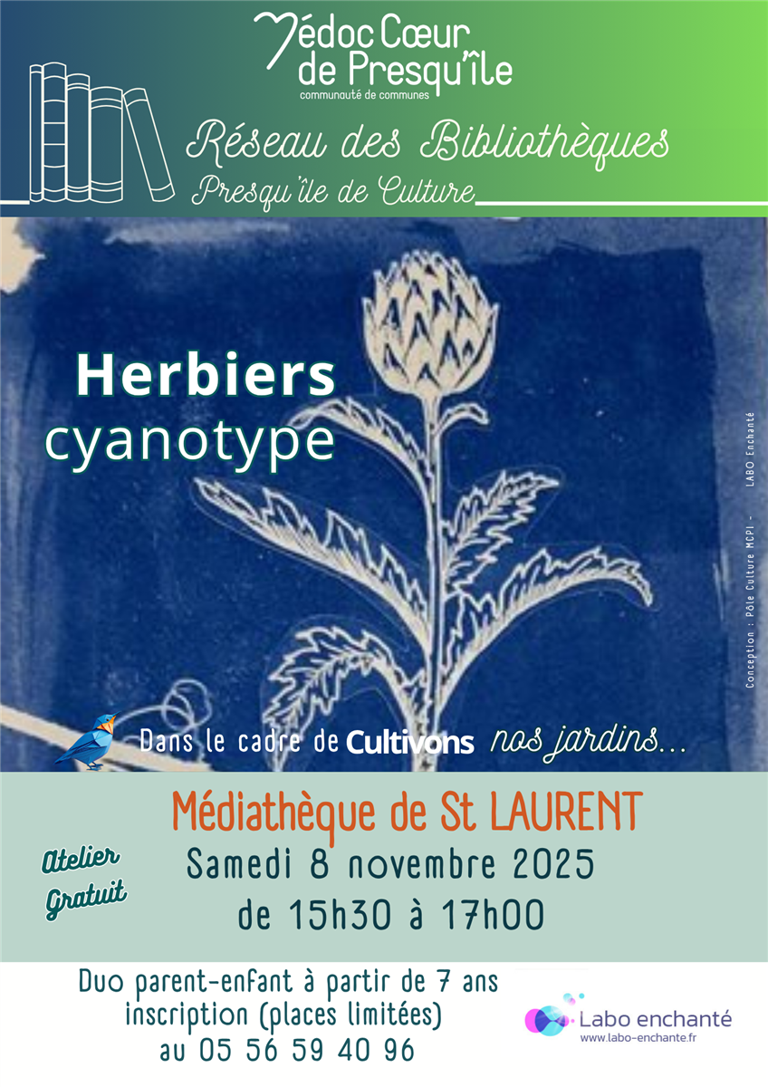 Herbier cyanoptype