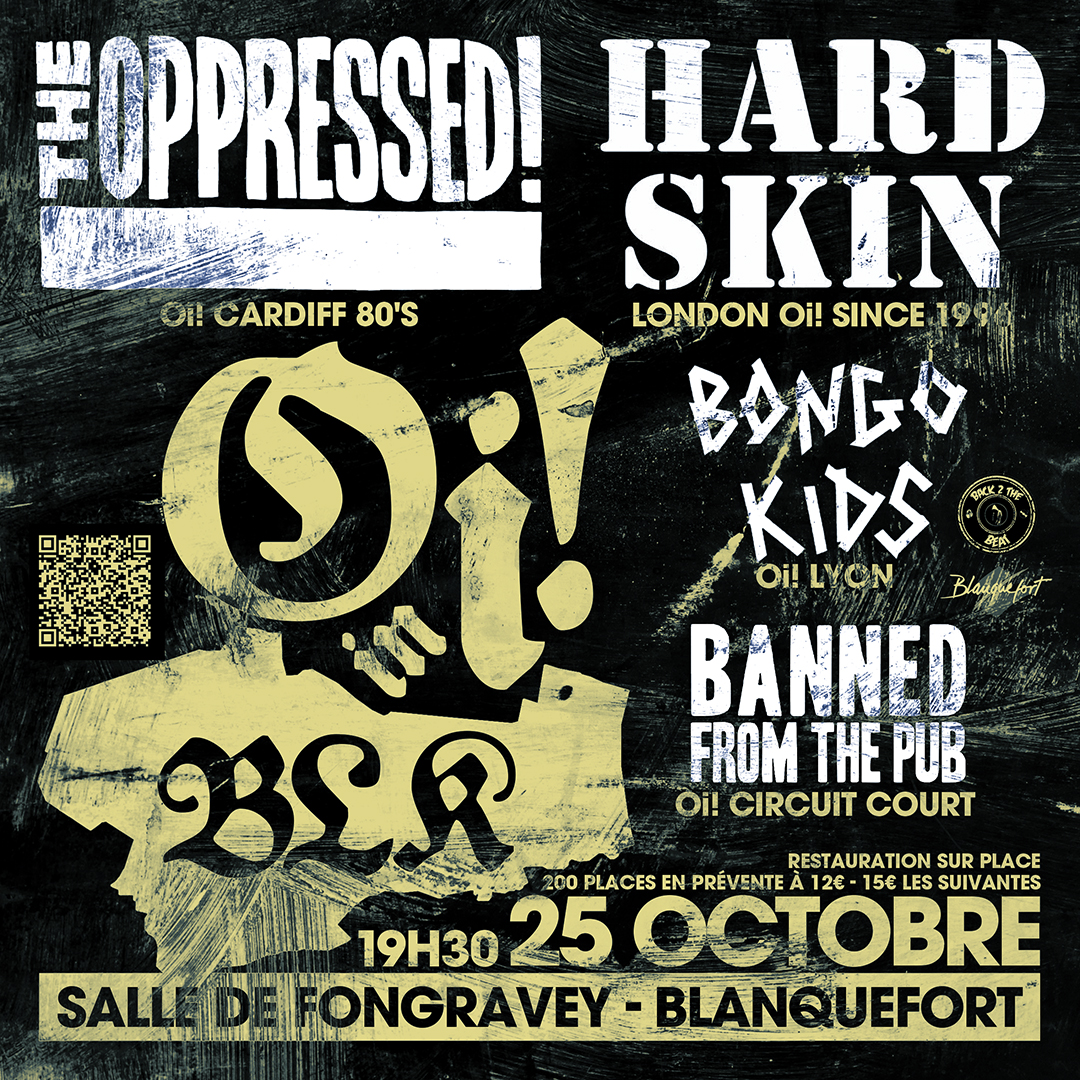 Oi! In Blk // The Oppressed, Hard Skin, Bongo  ...