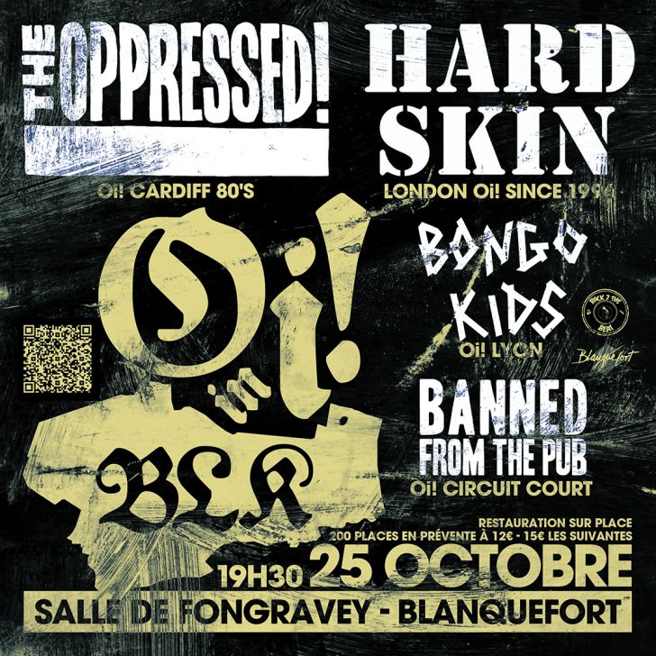 Oi! In Blk // The Oppressed, Hard Skin, Bongo  ...