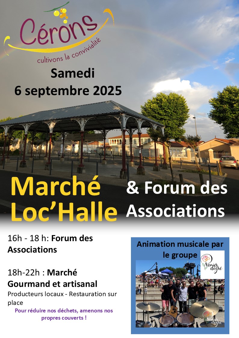 Marché Loc'Halle et forum des associations