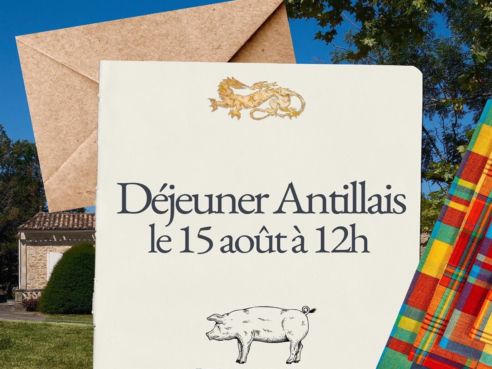 Déjeuner antillais au Château Vrai Caillou