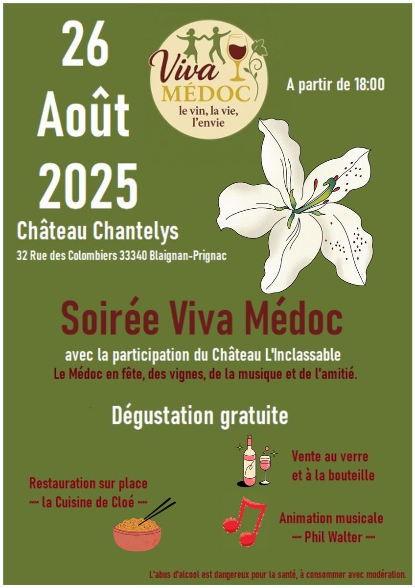 Soirée Viva Médoc au Château Chantelys