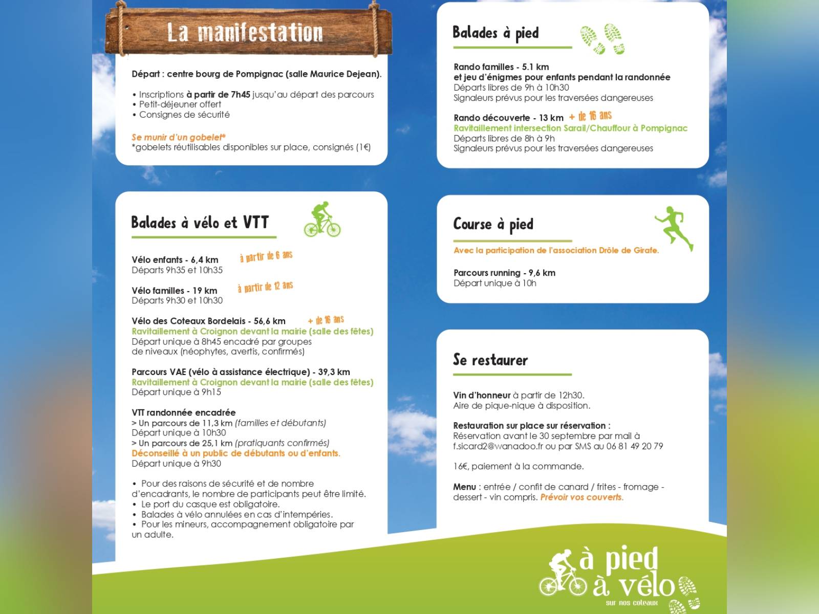 À pied à vélo - 14e édition