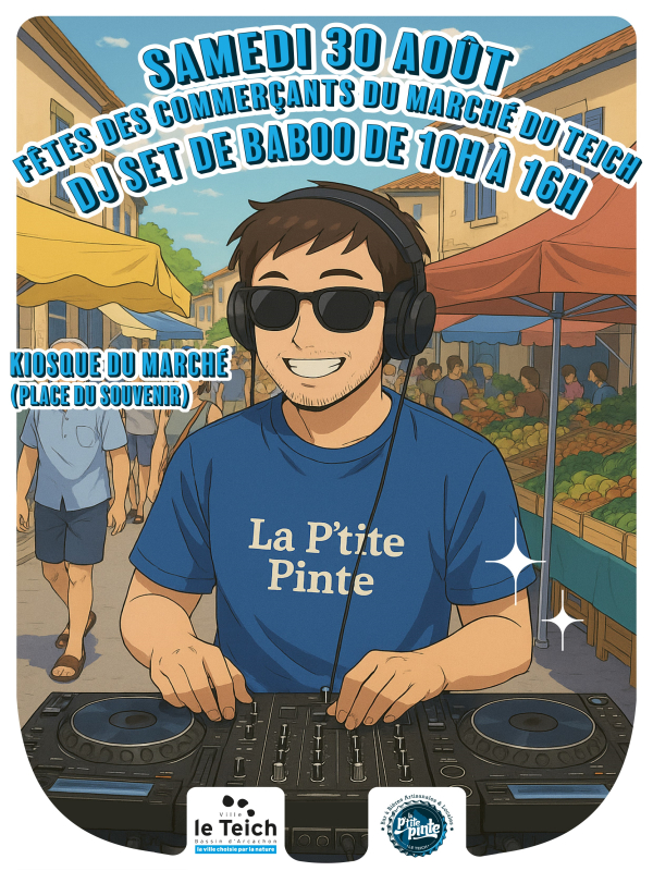 Fête des commerçants du marcé du Teich.