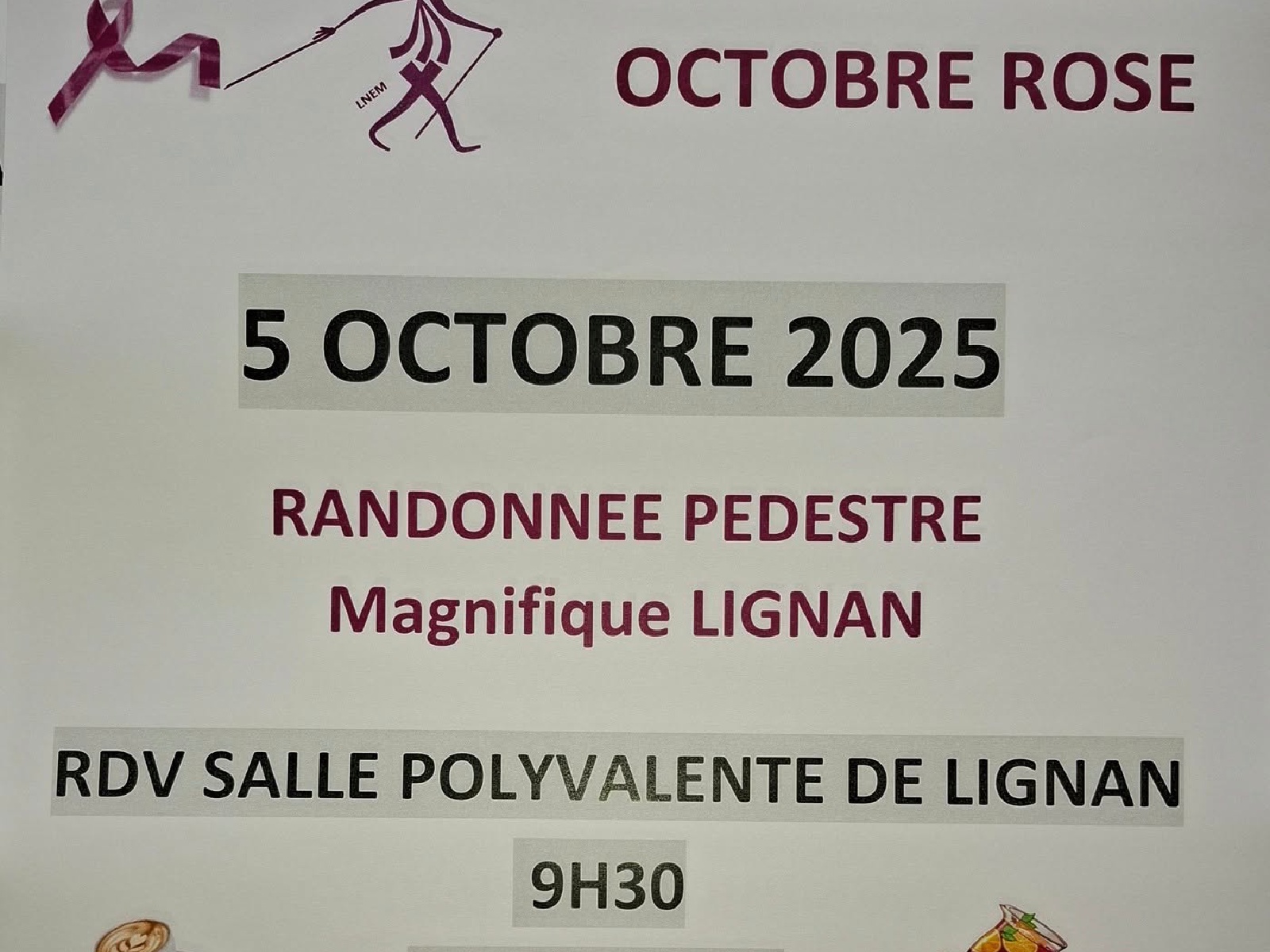 Les Nordics en MARCHE ROSE
