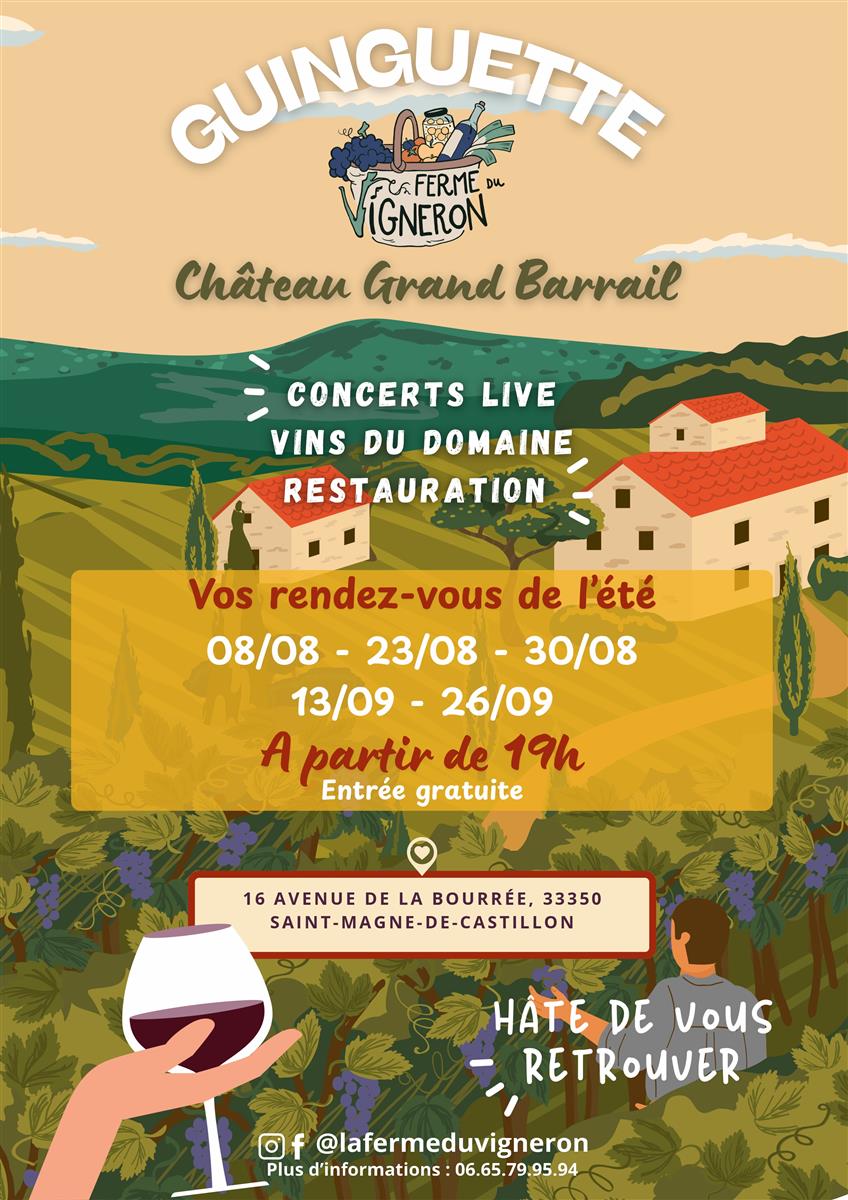 Guinguette au château Grand Barrail