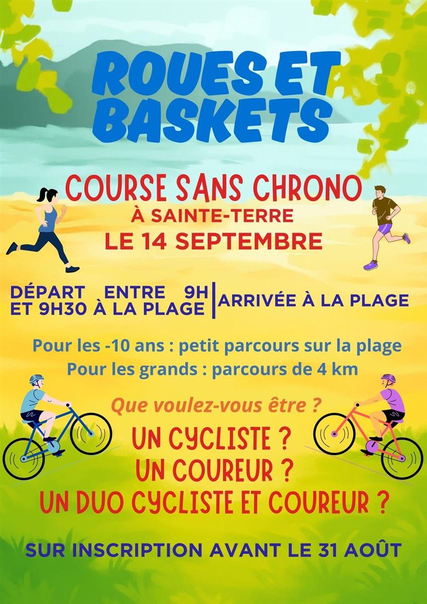 Roues et baskets - Courses sans chrono