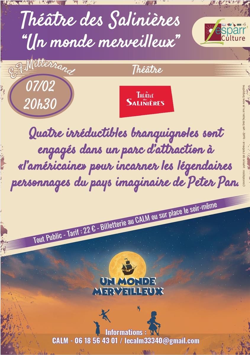 Théâtre : "Un monde merveilleux"