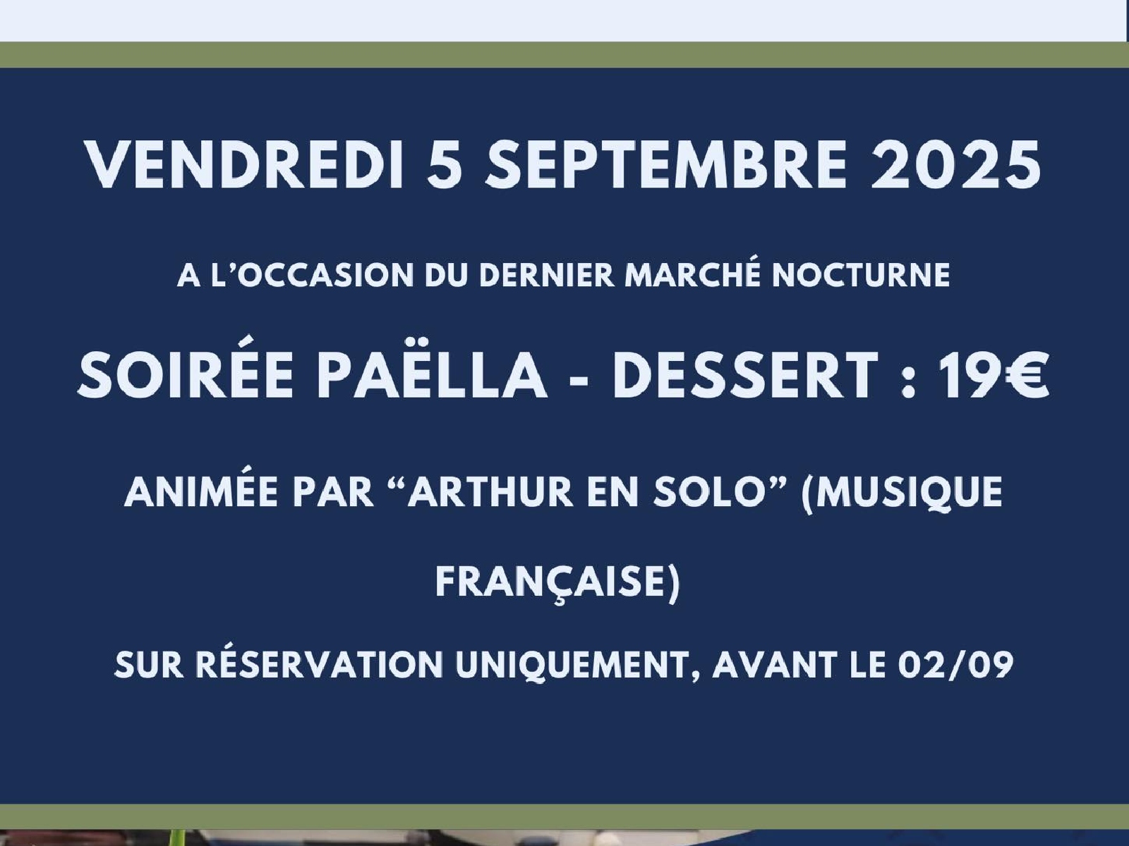 Soirée paëlla à Fontet