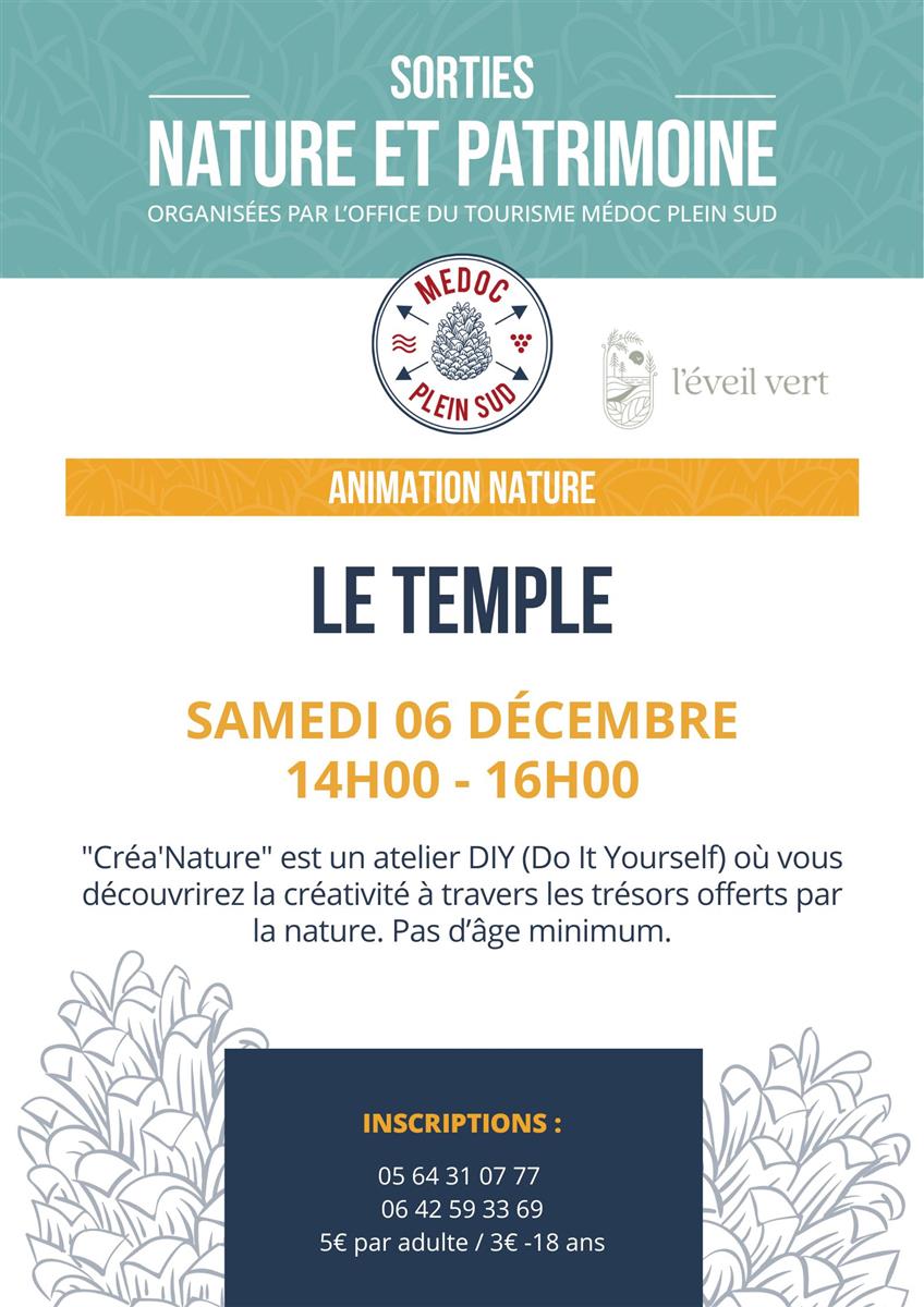 Sortie nature "Créa'Nature au Temple -DIY Créa ...