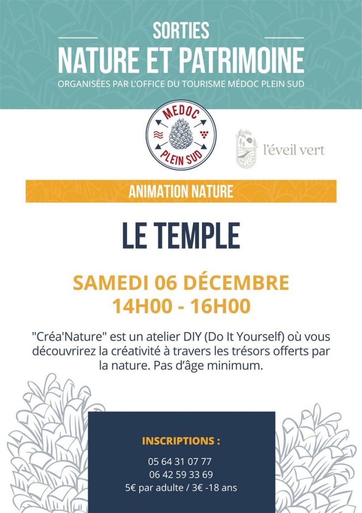 Sortie nature "Créa'Nature au Temple -DIY Créa ...