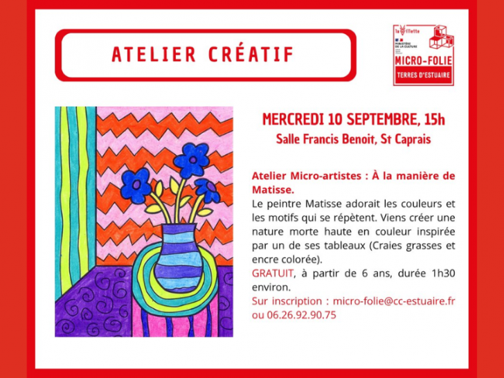 Atelier "micro artistes - Boule à Neige" avec  ...