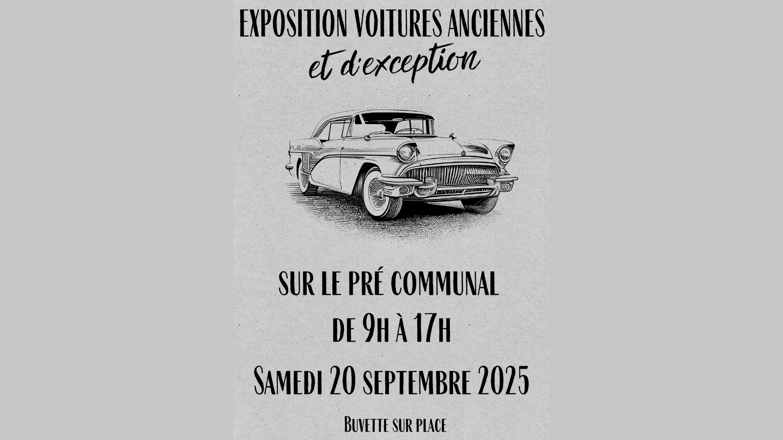 Exposition de véhicules anciens et d'exception