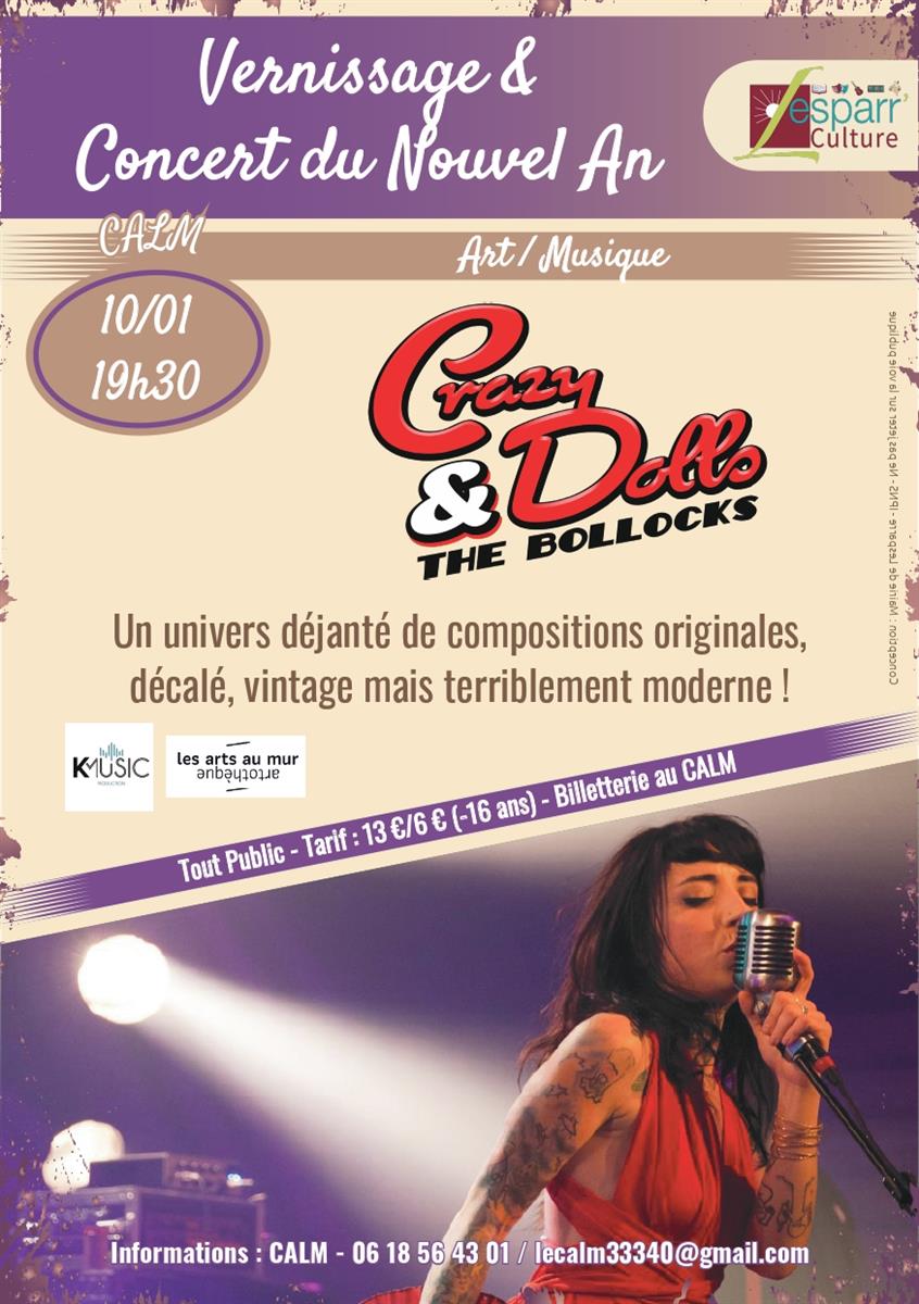 Concert du Nouvel-An : CRAZY DOLLS & THE BOLLOCKS