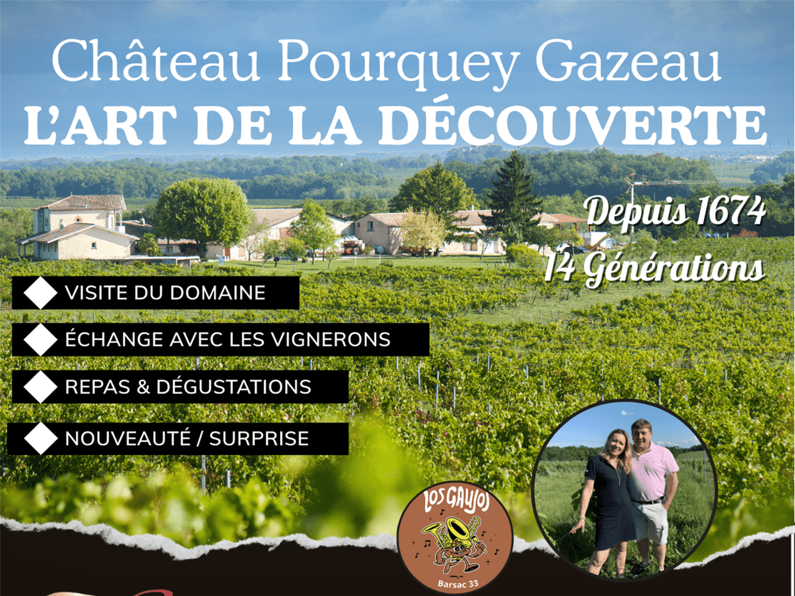 L'art de la découverte au Château Pourquey Gazeau