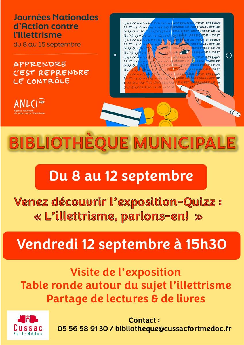 Exposition-Quizz "L'illettrisme, parlons-en!"