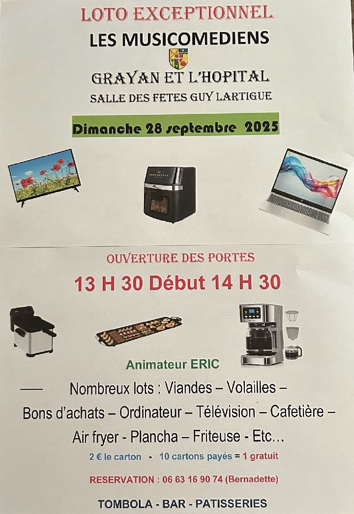 LOTO EXCEPTIONNEL LES MUSICOMEDIENS