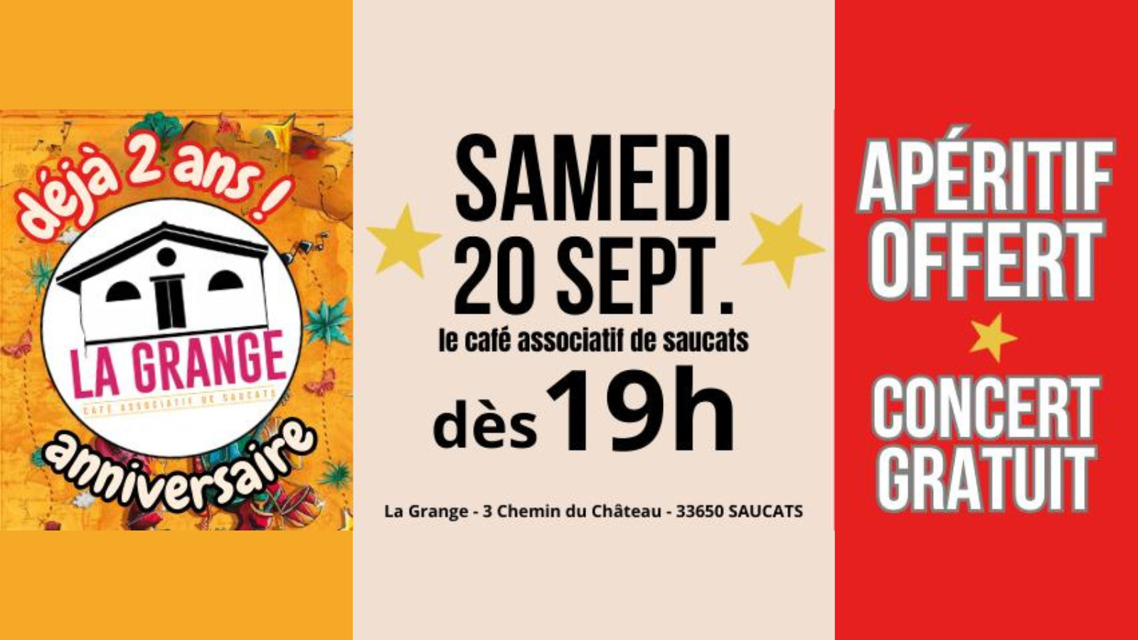 La Grange fête ses 2 ans !