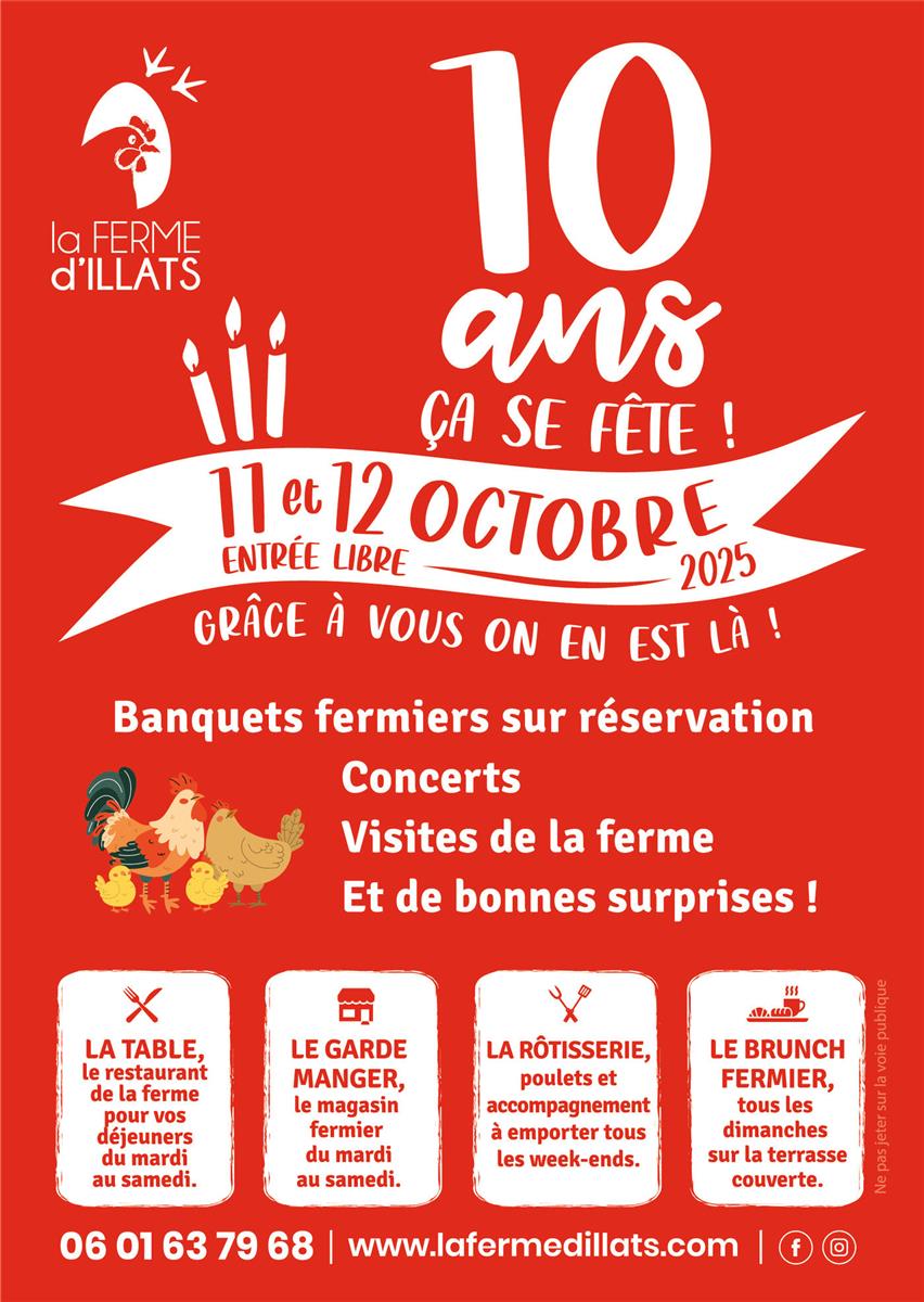 Les 10 ans de le Ferme d'Illats